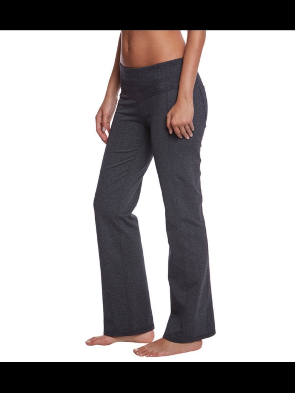 prAna Britta Yoga Pants in Charcoal/Grey Heather